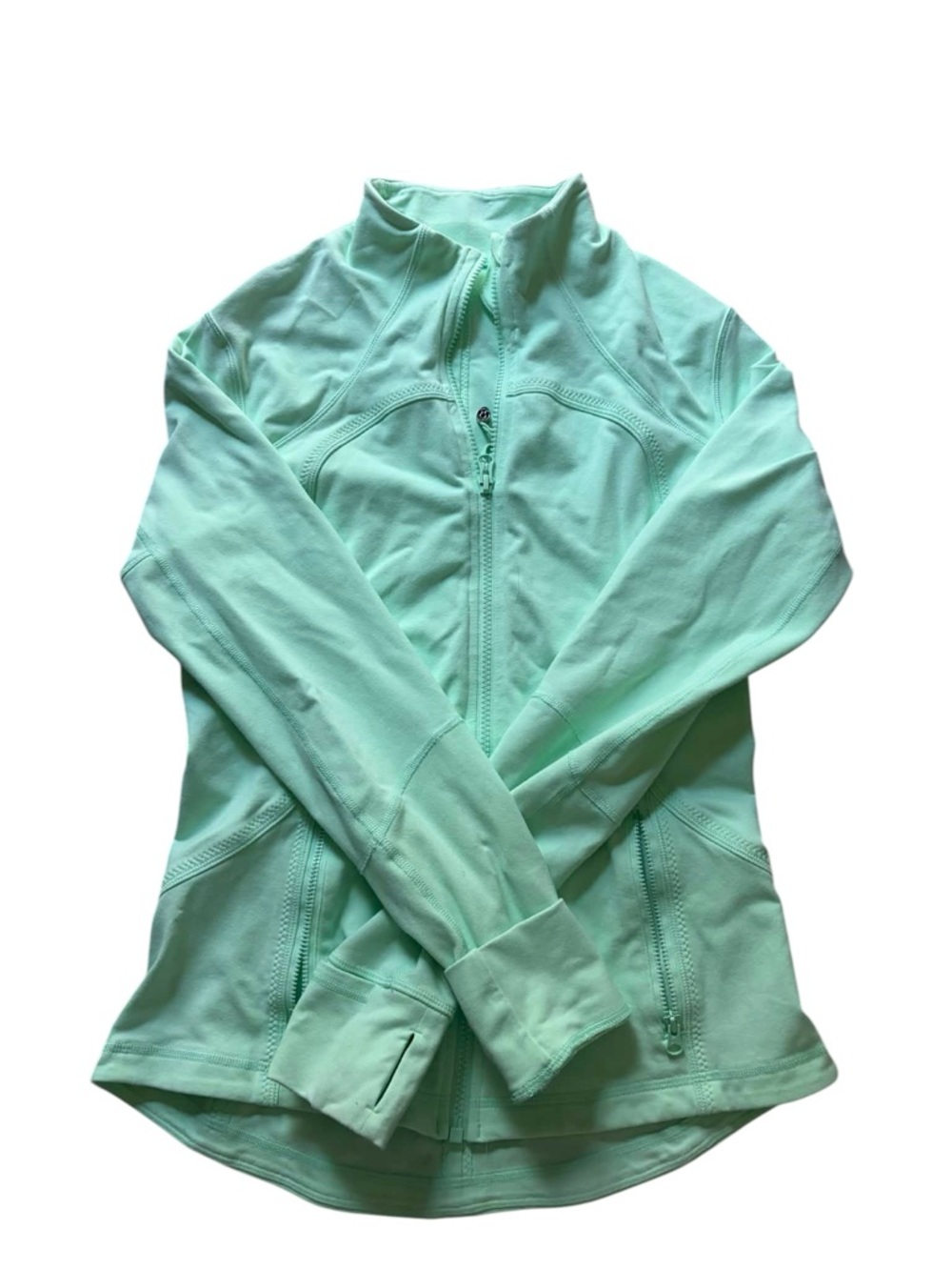 Lululemon Define Jacket Size 8 Mint Green Full Zip Luon Seafoam RARE Color✅